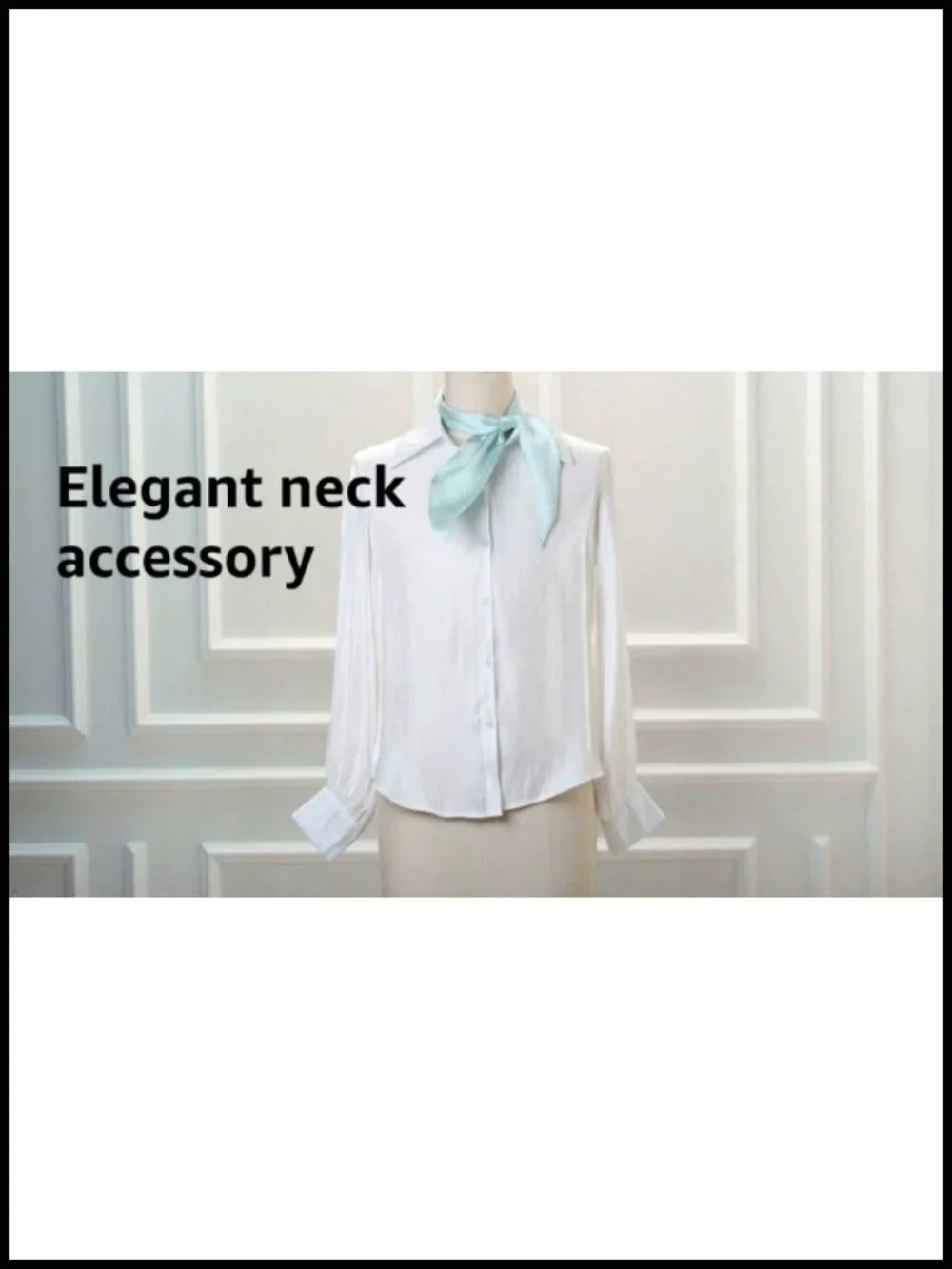 Allegra K Women's Slim Solid Scarf Lightweight Polyester Neckwear